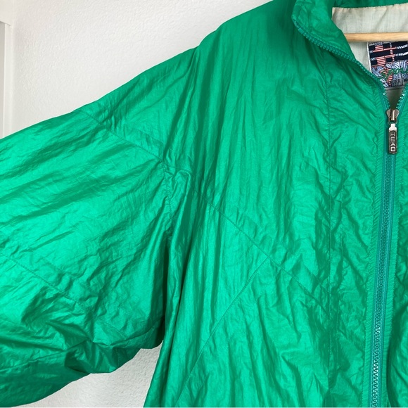 Vintage 80's Head Windbreaker Green Mens XL Sportswear Retro - Picture 4 of 15